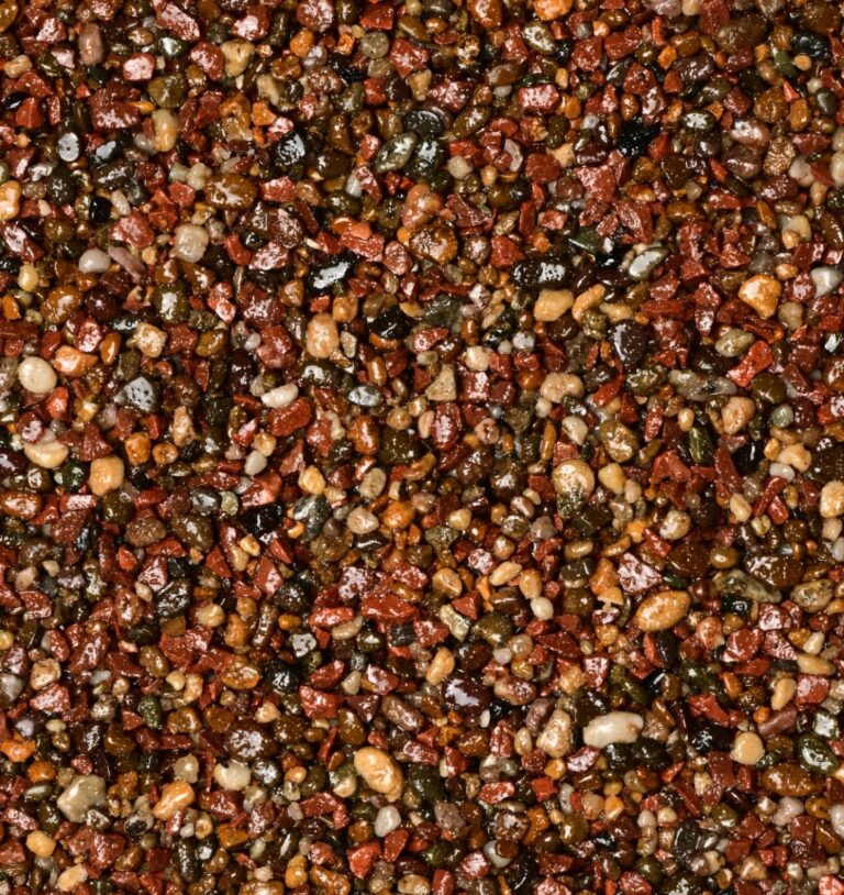 Harsgebonden grind kleur Rosso Bronze