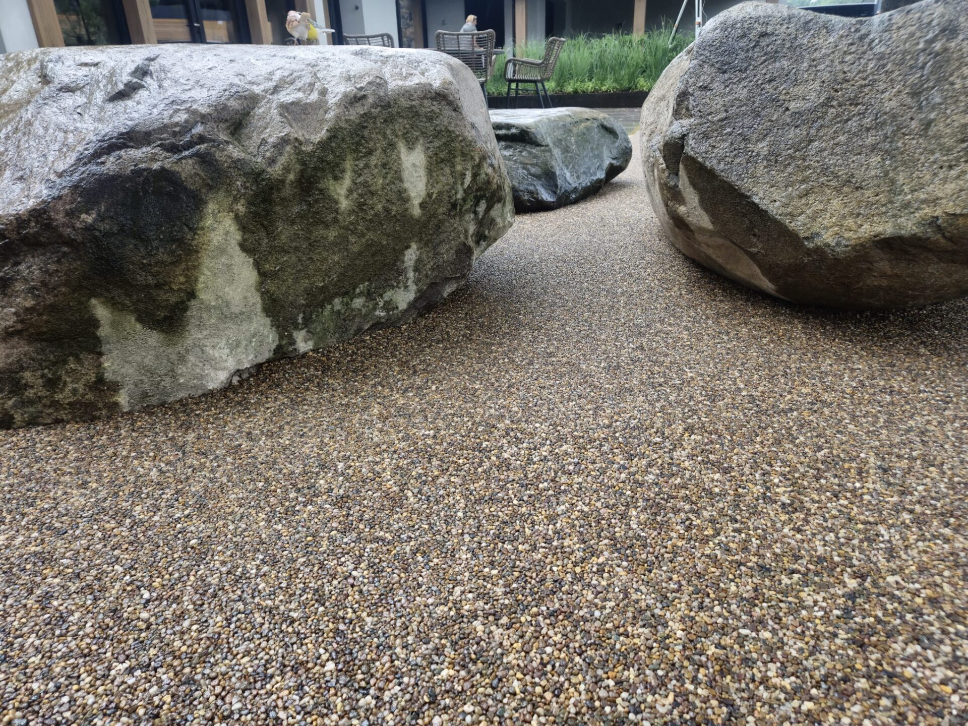 Project met harsgebonden grind van Step Stones