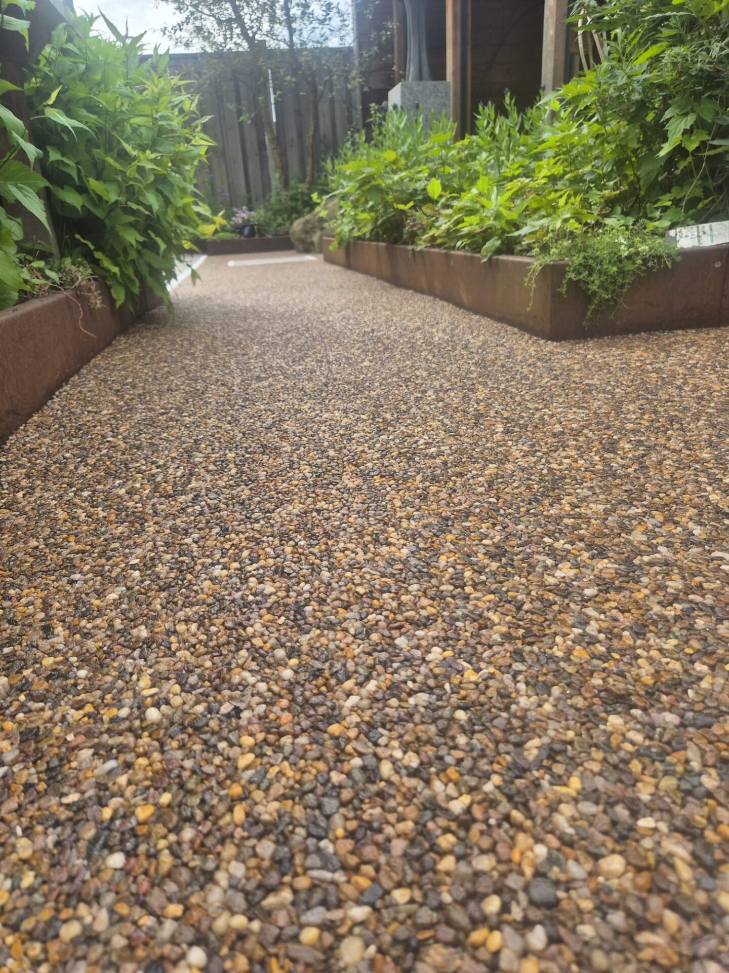 Project met harsgebonden grind van Step Stones