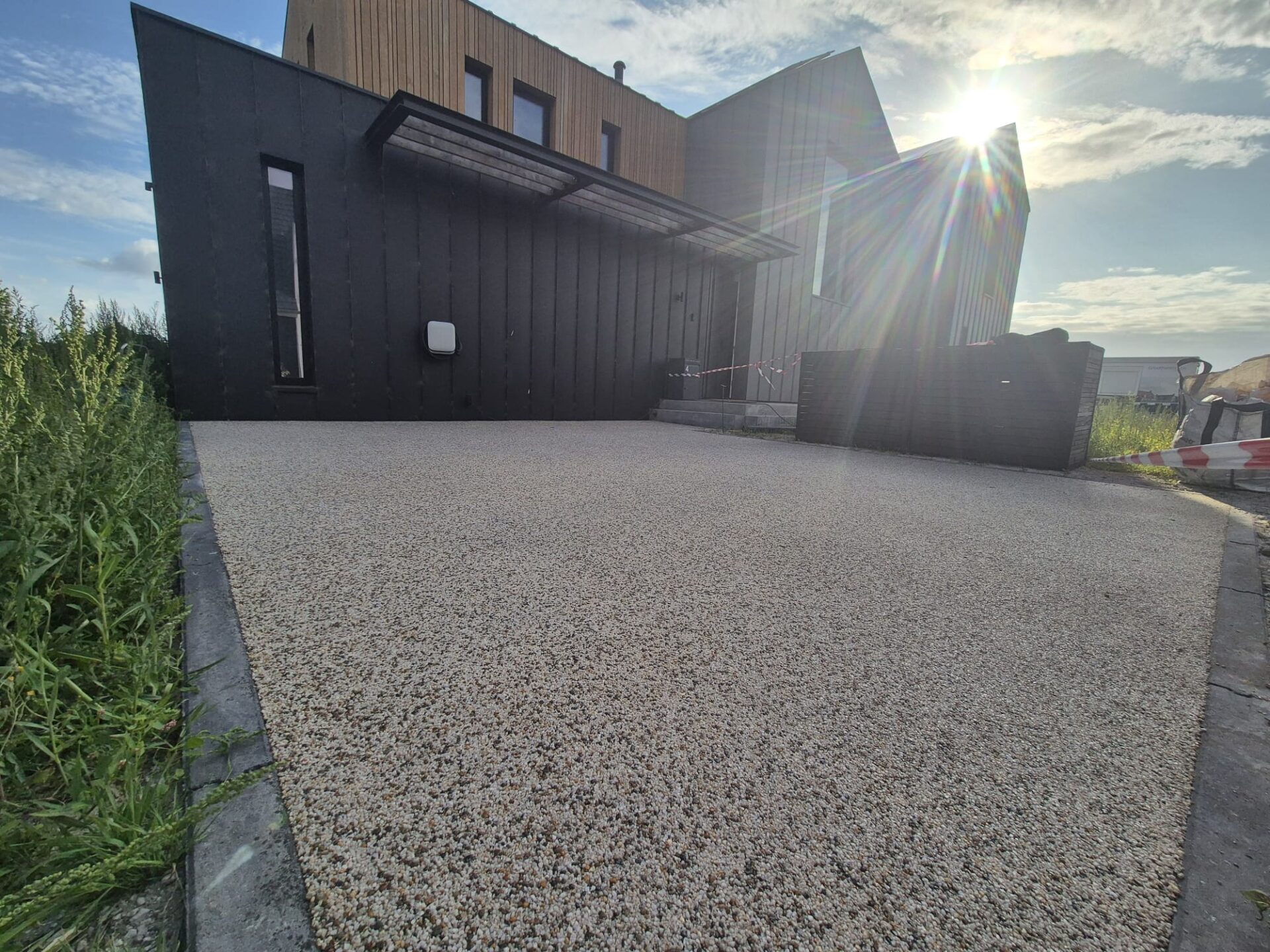 Harsgebonden grind in de tuin