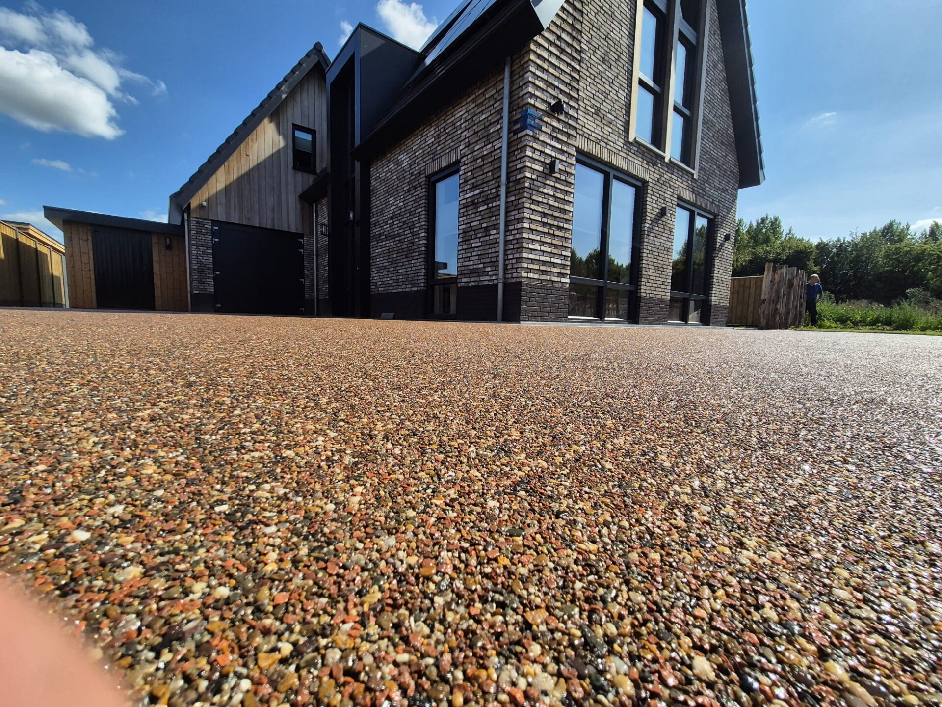 Project met harsgebonden grind van Step Stones