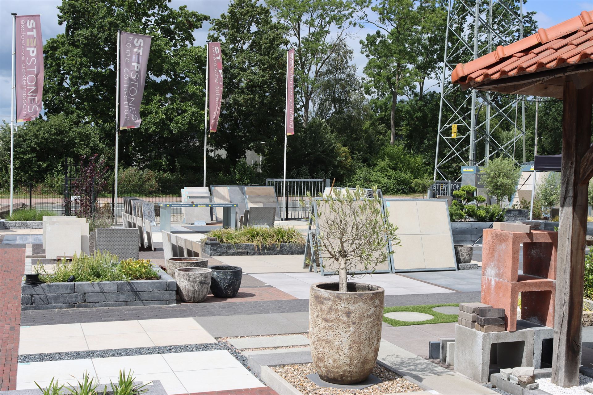 Overzicht showtuin Hengelo in de showtuin van Stepstones in Hengelo